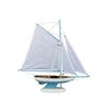 Image 1 : Hand Made Bermuda Sloop Light Blue 17"