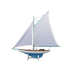 Hand Made America's Cup Contender Light Blue 18"