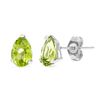 Image 1 : GENUINE 0.89 CTW PERIDOT PLATINUM PLATED .925 STERLING