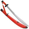 Image 1 : 37" RED BROAD SWORD W/RED SCABBARD