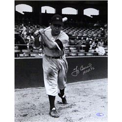 YOGI BERRA NEW YORK YANKEES AUTOGRAPHED B&W 11X14 VERTI