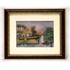Image 1 : HAND MADE GEM STONE PANTING ORPHIC ISLAND HOUSE