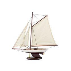 Hand Made Bermuda Sloop 17"