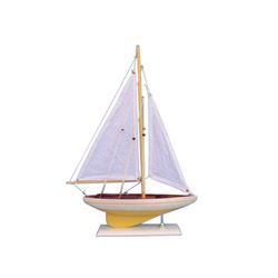 Hand Made Pacific Sailer Yellow 17"