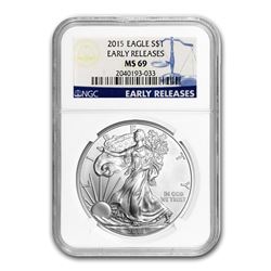 2015 Silver American Eagle MS-69 NGC (Early Releases)