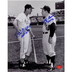 STAN MUSIAL & YOGI BERRA DUAL-SIGNED 8X10 PHOTO WITH BO