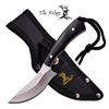 Image 1 : ELK RIDGE 7.6" BLACK WOOD HANDLE FULL TANG FIXED BLADE