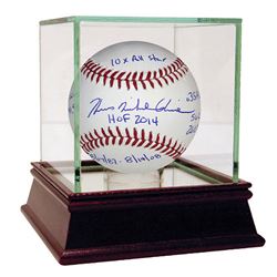 TOM GLAVINE AUTOGRAPHED OFFICIAL MLB BALL MULTI-STAT IN