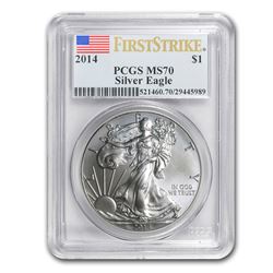 2014 Silver American Eagle MS-70 PCGS (First Strike)