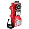 Image 1 : 18" RETRO STYLE 50S RED ROTARY PAYPHONE REPRODUCTION