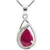 Image 1 : GENUINE 2.20 CTW RUBY AND 0.01 CTW DIAMOND PLATINUM PLA