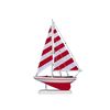 Image 1 : Hand Made Red Striped Pacific Sailer 25"