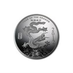 1 oz Silver Round - (2012 Year of the Dragon)