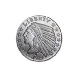 1/4 oz Silver Round - Incuse Indian