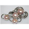 Image 1 : EXCLUSIVE LAVENDER PEARL CZ BROOCH AUTHENTIC PHILIPPINE