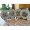 Image 1 : 1980 set of 4 Currier & Ives decorative plates. Winter,
