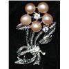 Image 2 : CLASSIC PEACH PEARL CZ BROOCH