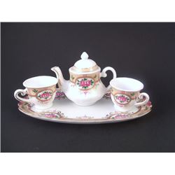 Miniature Porcelain Tea Set, Dynasty Gallery Heirloom C