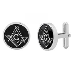 Men's Stainless Steel Masonic Cufflinks id no 2467