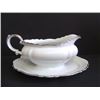 Image 1 : Royal Crest Gravy Boat with Attached Underplate, White