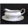 Image 2 : Royal Crest Gravy Boat with Attached Underplate, White