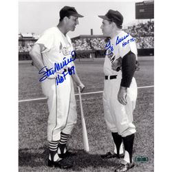 YOGI BERRA & STAN MUSIAL AUTOGRAPHED 8X10 PHOTO W/ HOF