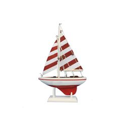 Hand Made Red Striped Pacific Sailer 9"