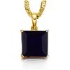 Image 1 : GENUINE 0.50 CTW BLACK SAPPHIRE SOLID 10K YELLOW GOLD P