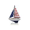 Image 1 : Hand Made USA Flag Sailer 9"