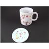 Image 2 : Covered Coffee Mug, Fruit Pattern, Coaster