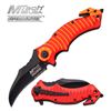 Image 1 : MTECH 8.25" RED AND ORANGE S/A RESCUE KNIFE