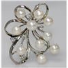 Image 1 : WHITE PEARL AND CZ BROOCH