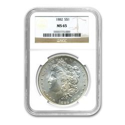 1882 $1 Morgan Silver Dollar - NGC MS65