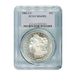 1882-CC $1 Morgan Silver Dollar Proof Like - PCGS MS65