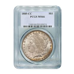 1885-CC $1 Morgan Silver Dollar - PCGS MS66