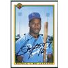Image 1 : Bo Jackson Signed 1990 Bowman #378 Baseball Card (JSA COA)