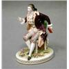 Image 1 : EUROPEAN CERAMIC 1, FIGURIN, ROKOKOKLÄDD HERRE I LOUIS XVI-STOL, 1800-TALETS SENARE DEL, TYSKLAND…