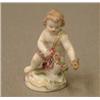 Image 1 : EUROPEAN CERAMIC 1, FIGURIN, MEISSEN, PUTTI HÅLLANDE BLOMSTERKORG, 1800-TALETS SENARE DEL, H9…