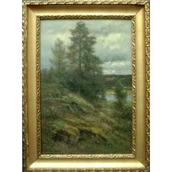 PAINTINGS & SCULPTURES, SEVERIN NILSON 1846-1918, OLJEMÅLNING, SOMMARLANDSKAP, 100X67, SIGN.…