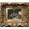 PAINTINGS & SCULPTURES, OKÄND KONSTNÄR, OLJEMÅLNING, KROGINTERIÖR, 1800-TAL, 15X20, SIGN.…
