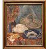 PAINTINGS & SCULPTURES, ENDIS BERGSTRÖM 1866-1950, OLJEMÅLNING, STILLEBEN, 62X52, SIGN. 1941 (DUK…