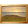 PAINTINGS & SCULPTURES, PER EKSTRÖM 1844-1935, OLJEMÅLNING, SOLUPPGÅNG ÖLAND, 65X105, SIGN.…