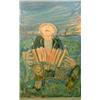 PAINTINGS & SCULPTURES, RAGNAR PERSON 1950-93, FÄRGLITOGRAFI, DRAGSPELARE, 72X47, SIGN. HCVI/XXV…