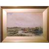 PAINTINGS & SCULPTURES, WYCLIFFE EGGINTON 1875-1951, AKVARELL, BOSKAP VID VATTENSTÄLLE, 35X52, SI…