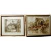 PAINTINGS & SCULPTURES, FRANS NYBERG 1882-1962 FINSK, AKVARELL, KYRKAN I BORGÅ, FINLAND, 24X30, S…