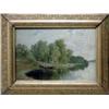 PAINTINGS & SCULPTURES, JOSEFINA HOLMLUND 1827-1905,  OLJEMÅLNING, POJKE I EKA, SIGN. ÄVEN ATERGO…