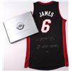 Image 1 : LeBron James Signed Miami Heat Authentic Adidas Away Jersey Inscribed "2x NBA Champs" (UDA COA)