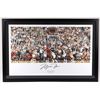 Image 1 : Michael Jordan Signed Bulls 27x41 Custom Framed "The Last Shot" Display (UDA COA)