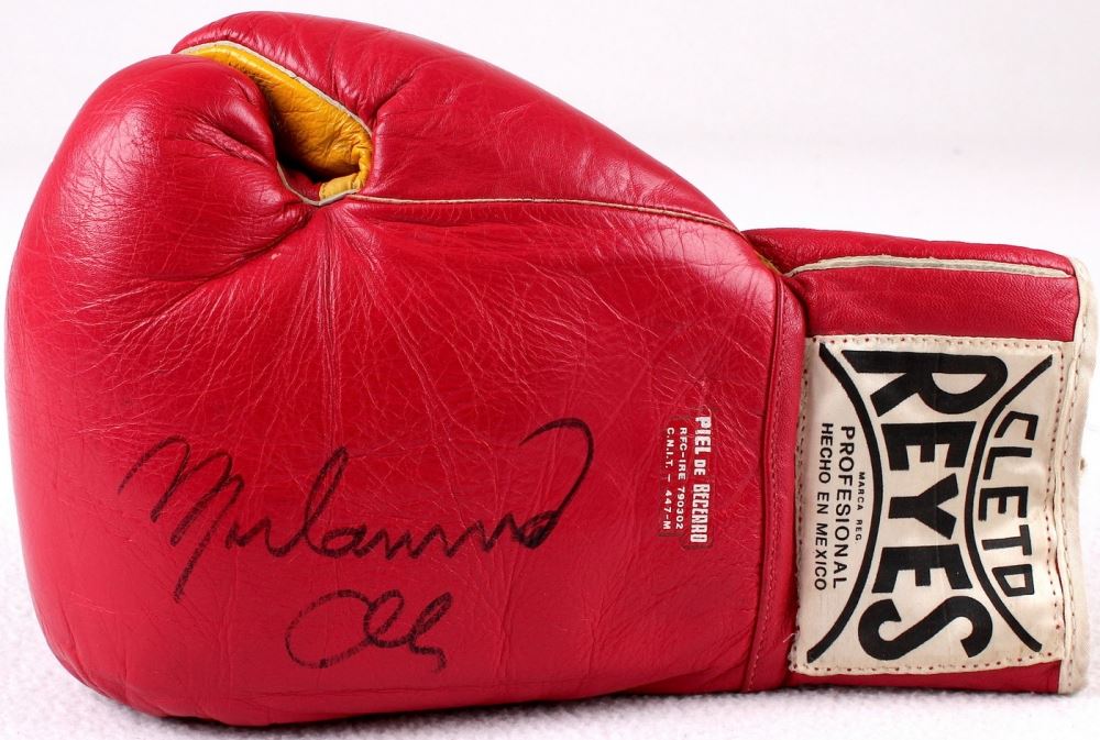Muhammad Ali Signed Vintage Cleto Reyes Boxing Glove (JSA ALOA)