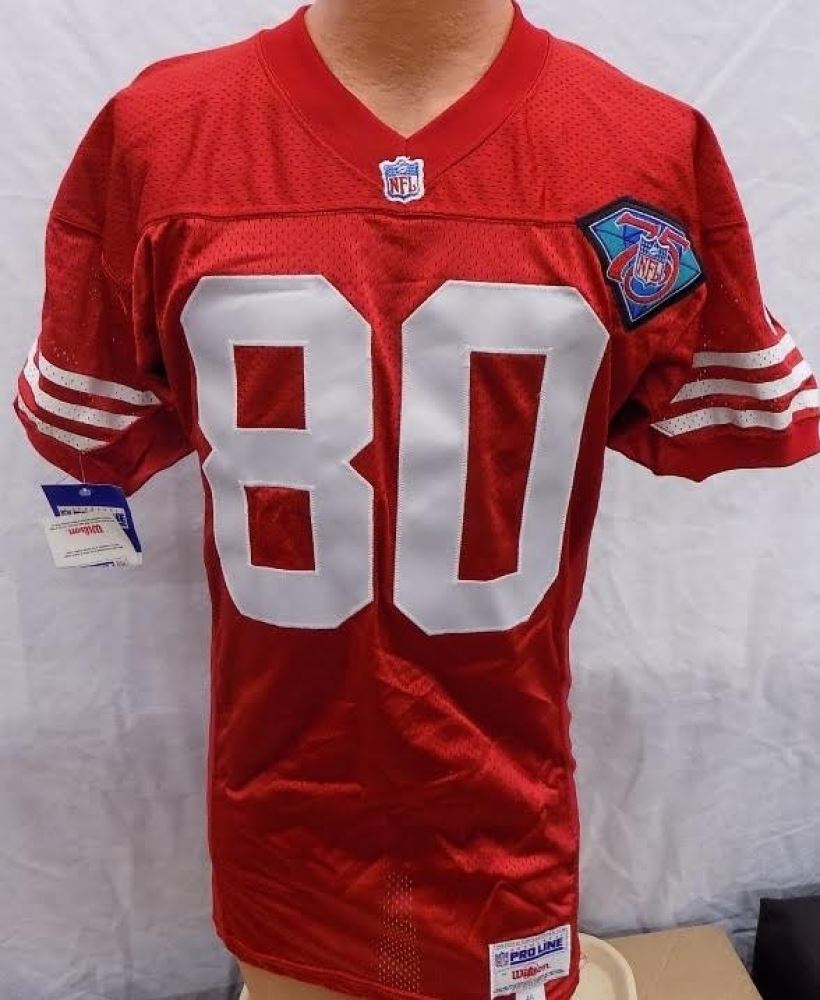 jerry rice 75th anniversary jersey